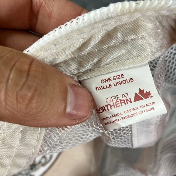 Great Northern Canada Trucker Hat Red Mesh Snapback Cap One Size - Picture 2 of 8